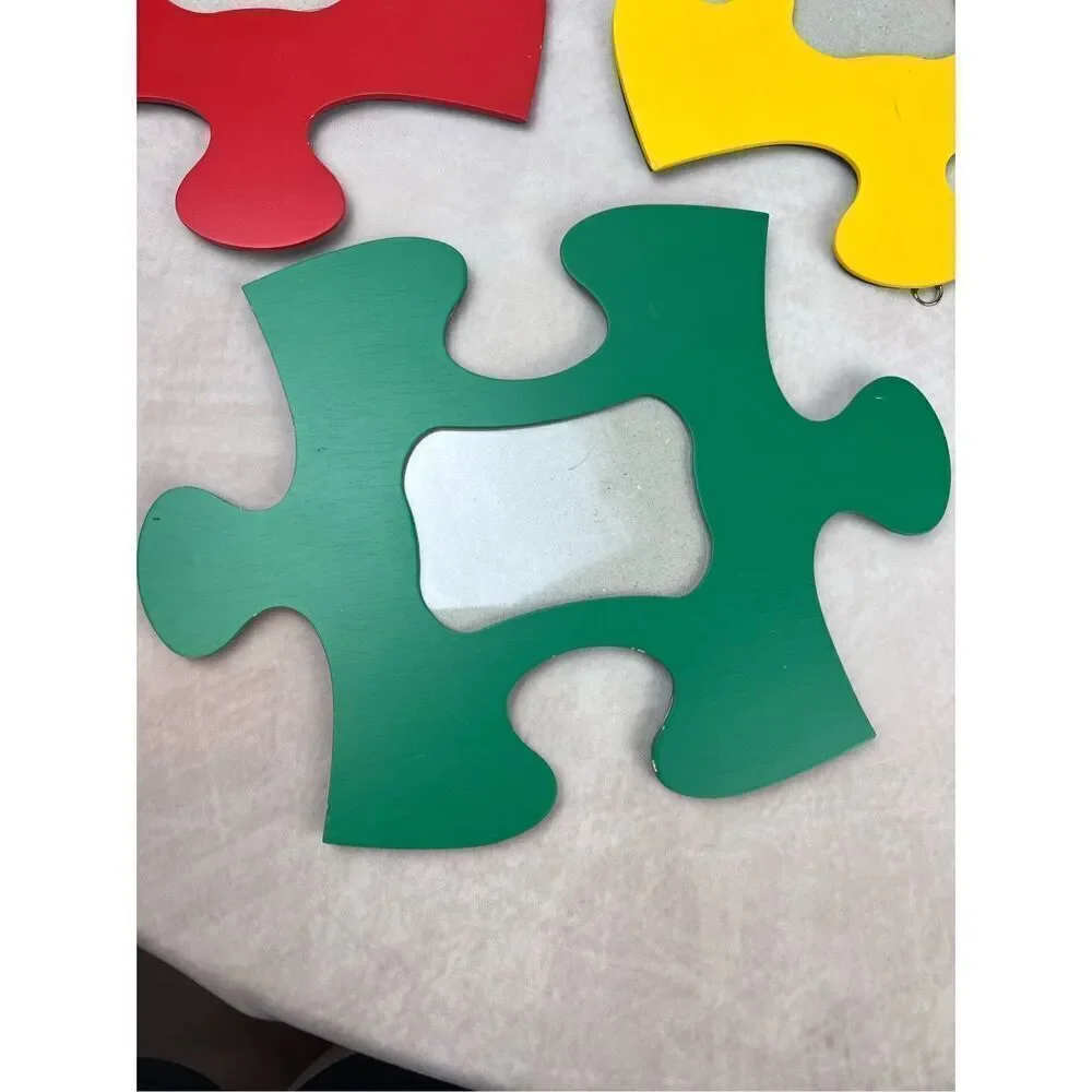 Vintage 90s/Y2K Puzzle Piece Picture Frames Kids